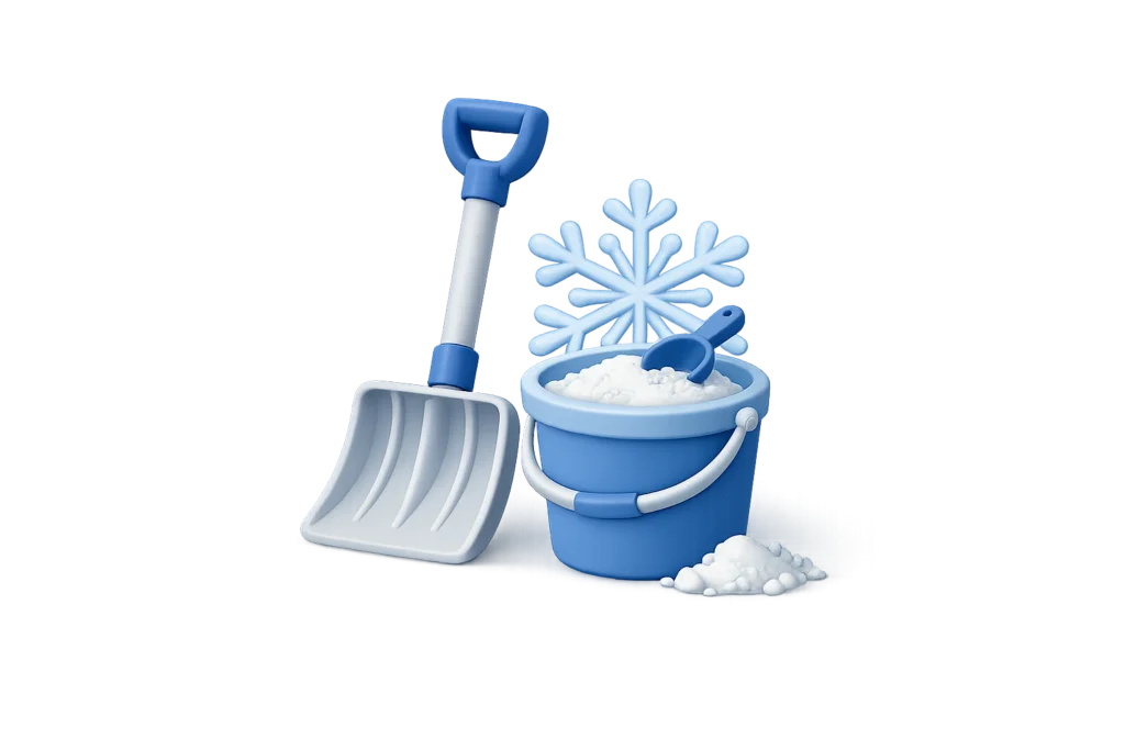 Illustration Winterdienst - Schneeräumung